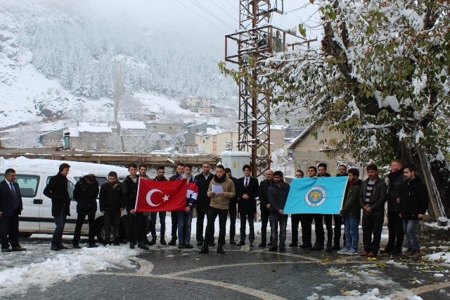 Öğrencilerden Filistin’e  destek