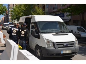 Uşak’ta yakalanan 63 şahıstan 22’si tutuklandı