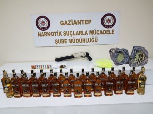 Gaziantep’teki kaçak içki operasyonu: 6 gözaltı
