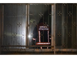 Başkentte ev yangını