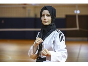 Tekvandocu imam hatipli kızın hedefi Avrupa şampiyonluğu