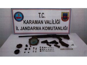 Karaman’da tarihi eser operasyonu