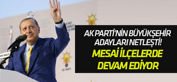 AK Parti'nin şehir ve büyükşehir adayları netleşti!