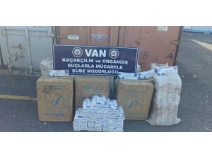 Van’da 5 bin paket kaçak sigara ele geçirildi