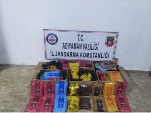 Adıyaman’da kaçak nargile tütünü ele geçirildi