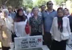 Şehitlikte gerginlik