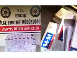 Erciş’te kaçak sigara operasyonu