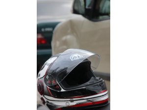 Motosiklet sürücüsü kör nokta kurbanı oldu