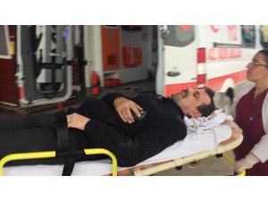Kamyonetin çarptığı bisikletli ölümden döndü