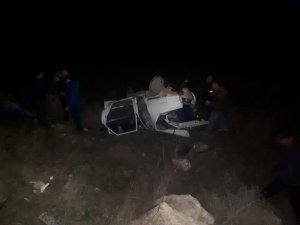 Gazı biten araçtan inen sürücü ölümden döndü