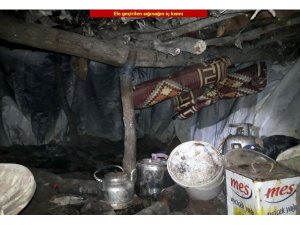 Teröristlerin kullandığı 1’i 6 odalı banyo tuvaletli toplam 3 sığınak imha edildi