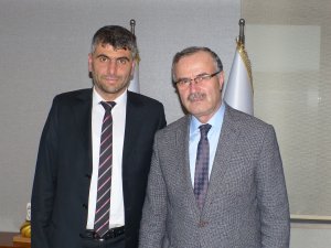 Görme engellilerden Kütükcü’ye ziyaret