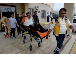 Malatya'da yolcu midibüsünün devrilmesi