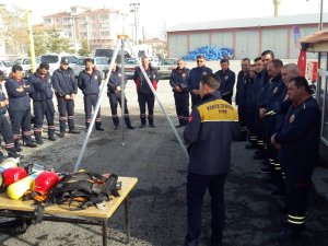 Kulu itfaiyesine hizmet içi eğitim