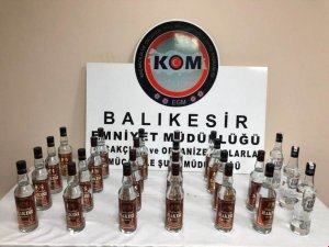Balıkesir’de sahte rakı operasyonu