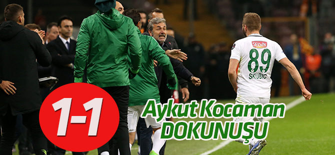 Konyaspor'a Aykut Kocaman dokunuşu:1-1
