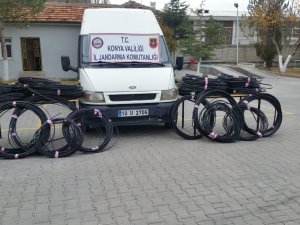 Jandarmadan kablo hırsızlarına suçüstü