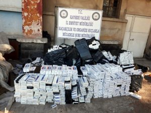 3 bin 720 paket kaçak sigara ele geçirildi