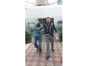 Akü ve musluk çalan hırsız yakalandı