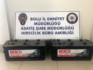 Bolu’da, akü hırsızları adliyeye sevk edildi