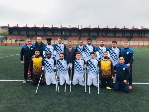Şahinbey ampute gol olup yağdı