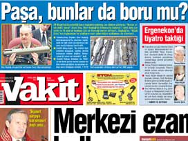 Vakit, Başbuğ'u manşetten vurdu