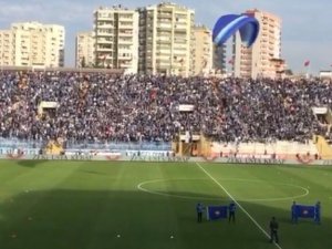 Adana derbisi öncesi paramotorlu gösteri