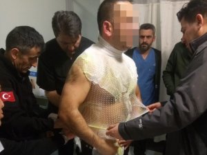 Düzce’deki kaza sonrası hastane karıştı, güvenlik görevlisi yaralandı
