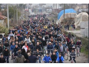 Bigadiç’te pedallar sağlık için çevrildi