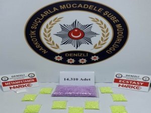 Araç koltuğundan 14 bin 310 adet uyuşturucu hap çıktı