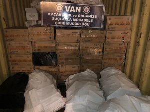 Van’da 20 bin paket kaçak sigara ele geçirildi