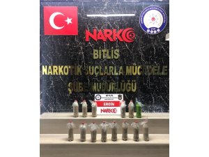 Bitlis’te 11 kilo eroin ele geçirildi