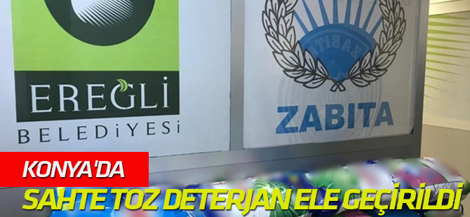 Konya'da yaklaşık bin kilo sahte toz deterjan ele geçirildi