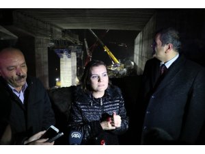 CHP’li milletvekilleri Kuzey Marmara Otoyolu’ndaki göçük alanında incelemelerde bulundu