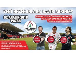 Efsane futbolcular stat açılışına geliyor
