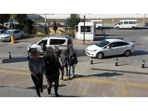 Sahte çek ile alışveriş yapan 3 kişi tutuklandı