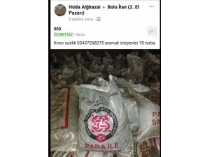 Bolu’da Iraklı kadın yardım kömürlerini internetten satışa çıkardı