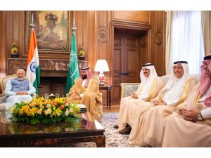 Veliaht Prens Salman, Hindistan Başbakanı Modi ile görüştü