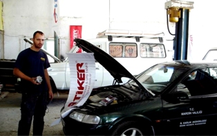 Mardin'deki 6 resmi araca LPG taktıldı