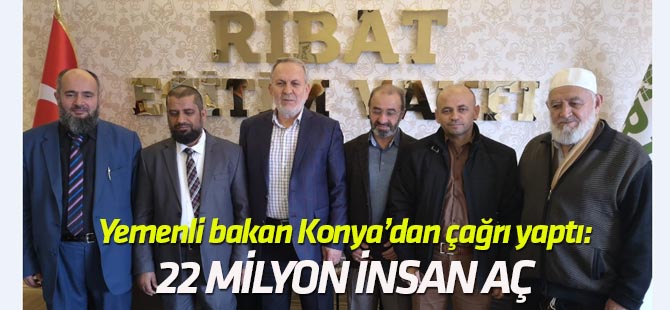Yemenli Bakan Konya'da Yemen için çağrı yaptı