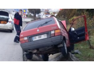 Yağmur kazaya yol açtı: 2 yaralı