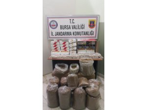 Jandarmadan kaçak sigara ve tütün operasyonu
