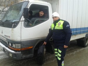 Tekirdağ’da kış lastiği denetimleri başladı