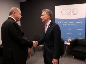 Cumhurbaşkanı Erdoğan, Arjantin Devlet Başkanı Macri ile görüştü