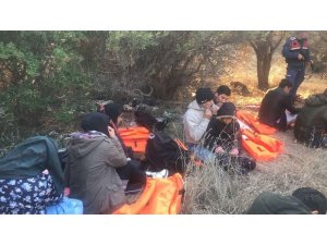 Çanakkale’de yasa dışı yollarla Midilli Adası’na geçme hazırlığındaki 21 düzensiz göçmen yakalandı