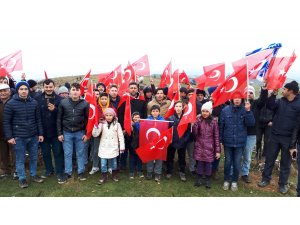 Beypazarı'nda "bayrak ve şehitlere saygı" yürüyüşü