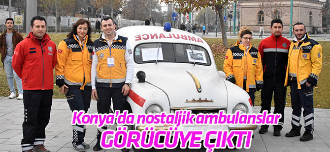 Nostaljik ambulanslar görücüye çıktı