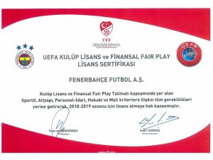 Fenerbahçe UEFA Lisansı aldı
