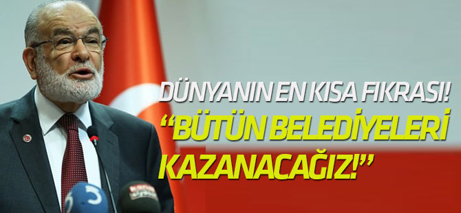 Karamollaoğlu: Bütün belediyeleri kazanacağız!