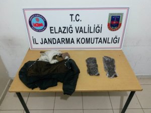 Mont astarında 2 kilo esrar ele geçirildi